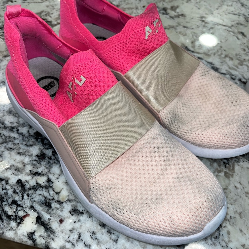 Pink APL sneakers women's 8.5